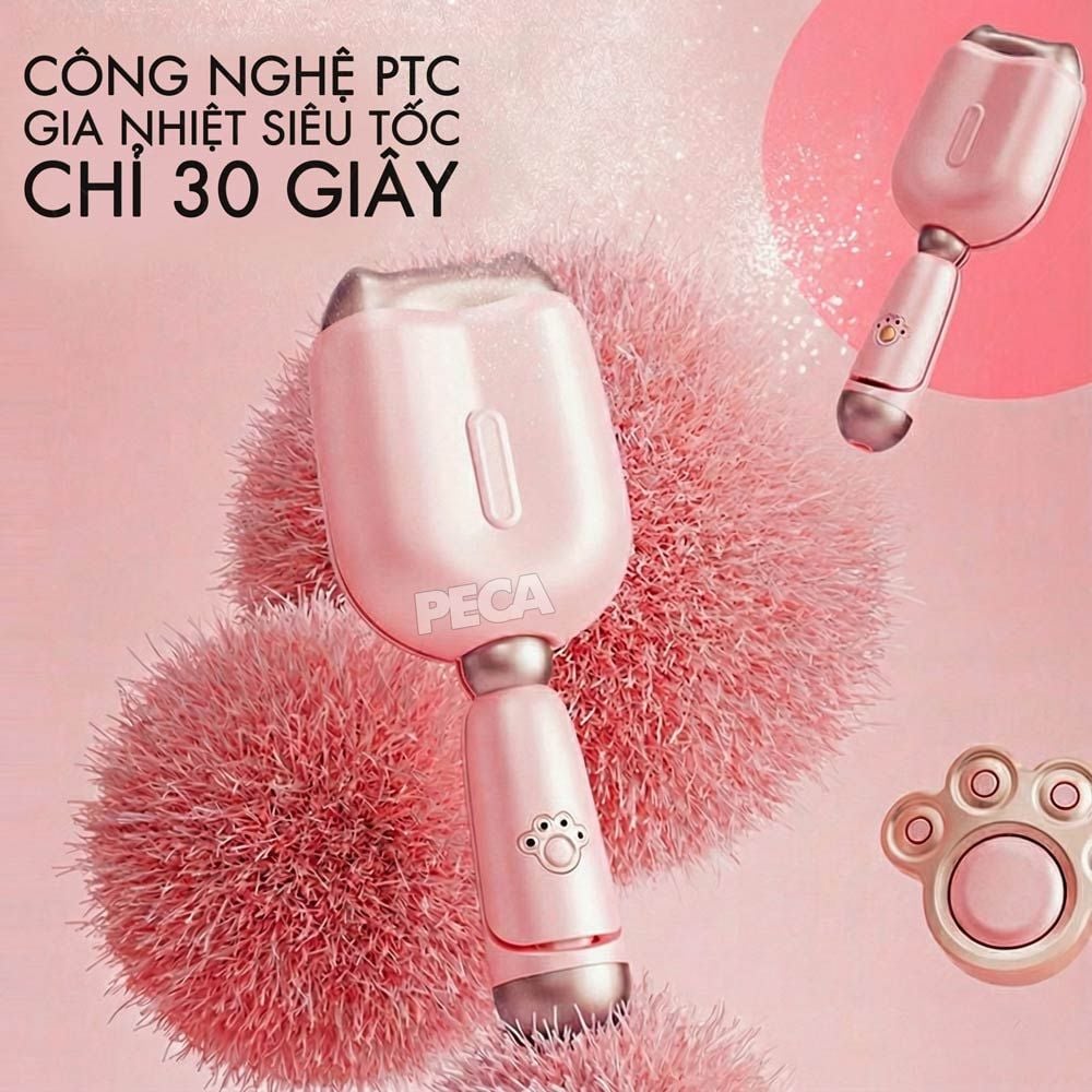 Máy uốn tóc sóng nước KEMEI KM-1233 tạo kiểu Hippie cá tính 4 mức nhiệt độ, size uốn 32mm - Chính hãng