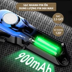 Tông đơ cắt tóc chuyên nghiệp Kemei KM-234 công suất siêu mạnh màn hình LCD sạc nhanh USB type C tiện lợi - Chính hãng