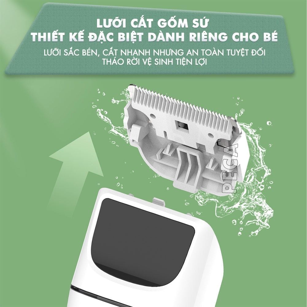Tông đơ cắt tóc trẻ em Kemei KM-569 công suất mạnh 2W có thể dùng được cho trẻ sơ sinh - Bảo hành chính hãng 12 tháng