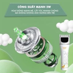 Tông đơ cắt tóc trẻ em Kemei KM-569 công suất mạnh 2W có thể dùng được cho trẻ sơ sinh - Bảo hành chính hãng 12 tháng