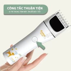 Tông đơ cắt tóc trẻ em Kemei KM-569 công suất mạnh 2W có thể dùng được cho trẻ sơ sinh - Bảo hành chính hãng 12 tháng