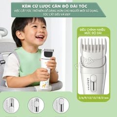 Tông đơ cắt tóc trẻ em Kemei KM-569 công suất mạnh 2W có thể dùng được cho trẻ sơ sinh - Bảo hành chính hãng 12 tháng