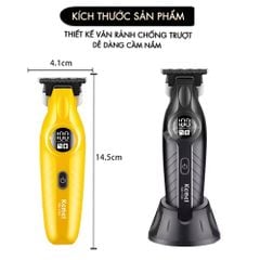 Tông đơ chấn viền Kemei KM-1743 lưỡi cắt mạ carbon cao cấp công suất 5W - Chính hãng