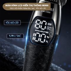 Tông đơ chấn viền Kemei KM-1388 lưỡi cắt mạ carbon DLC cao cấp công suất mạnh mẽ 5W sạc nhanh USB pin lâu - Chính hãng