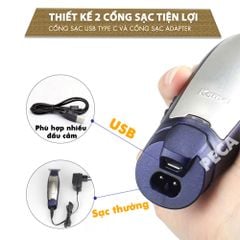 Tông đơ chấn viền sắc nét Kemei KM 5021 nhỏ gọn tiện lợi có thể cạo đầu, tạo kiểu tóc - Chính hãng