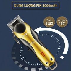 Tông đơ cắt tóc chuyên nghiệp KM-1753 công suất 5W, cần gạt điều chỉnh 3 mức độ - Chính hãng