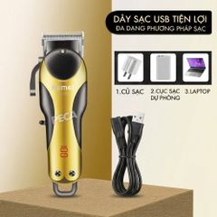 Tông đơ cắt tóc chuyên nghiệp KM-1753 công suất 5W, cần gạt điều chỉnh 3 mức độ - Chính hãng