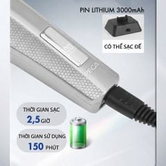 Tông đơ KEMEI KM-1798 Cao cấp Tốc độ max 9100 RPM, Lưỡi Ceramic chống nóng & Kèm đế sạc - Chính hãng