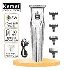 Tông đơ chấn viền KEMEI KM-1771 Công suất mạnh 8W, Cạo sát chân & Kẻ vạch cực nét - Chính hãng