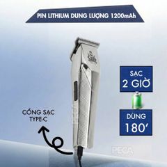 Tông đơ chấn viền KEMEI KM-1771 Công suất mạnh 8W, Cạo sát chân & Kẻ vạch cực nét - Chính hãng