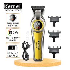 Tông đơ chấn viền KEMEI KM-1784 Motor 7200 RPM, màn hình LCD tiện lợi - Chính Hãng