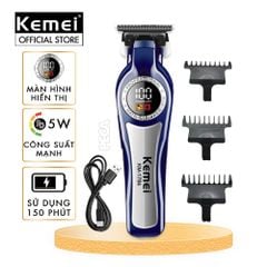 Tông đơ chấn viền KEMEI KM-1784 Motor 7200 RPM, màn hình LCD tiện lợi - Chính Hãng