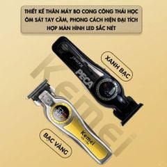 Tông đơ chấn viền KEMEI KM-1784 Motor 7200 RPM, màn hình LCD tiện lợi - Chính Hãng