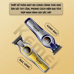 Tông đơ chấn viền KEMEI KM-1784 Motor 7200 RPM, màn hình LCD tiện lợi - Chính Hãng