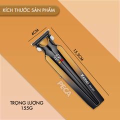Tông đơ chấn viền Kemei KM-291 màn hình LCD cao cấp - Pin 150 phút, động cơ 7000 vòng/phút - Chính hãng