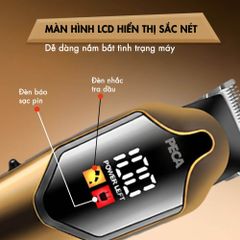 Tông đơ chấn viền Kemei KM-291 màn hình LCD cao cấp - Pin 150 phút, động cơ 7000 vòng/phút - Chính hãng