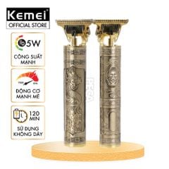 Tông đơ chấn viền Kemei KM-T9 động cơ 7000RPM, pin 120 phút - Chính Hãng