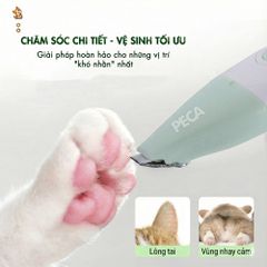 Máy cạo lông chó mèo KEMEI KM-CW2105 đa năng - Tích hợp đầu tỉa nhỏ & Đầu mài móng tiện lợi - Chính hãng
