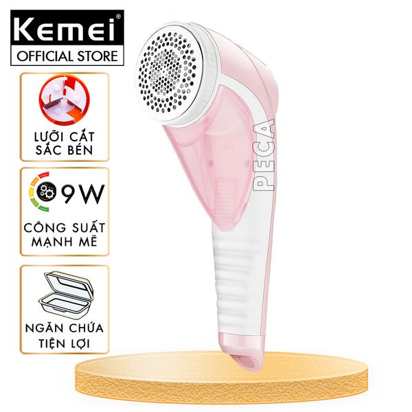 Máy cắt lông xù quần áo không dây Kemei KM-1905 cắt lông xù nhiều loại vải, công suất 9w mạnh mẽ.. - Phân phối chính hãng