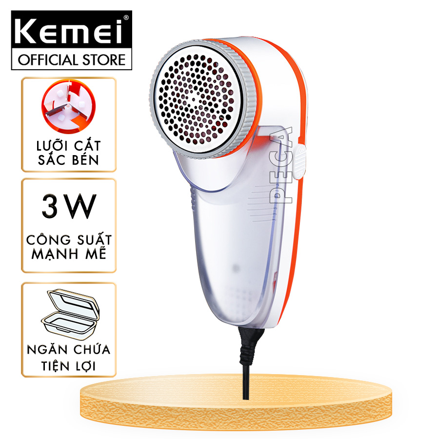 Máy cắt lông xù quần áo không dây Kemei KM-241 cắt lông xù nhiều loại vải.. - Phân phối chính hãng
