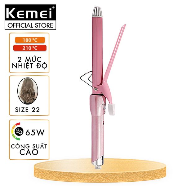 Máy uốn tóc KEMEI KM-219 cao cấp điều chỉnh 2 mức nhiệt độ