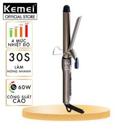 Máy uốn tóc Kemei KM-9942 điều chỉnh 4 mức nhiệt độ dây điện xoay 360 độ phù hợp sử dụng mọi loại tóc