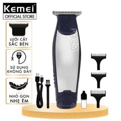 Tông đơ chấn viền sắc nét Kemei KM 5021 nhỏ gọn tiện lợi có thể khắc tóc phân phối chính hãng