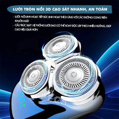 Lưỡi thay thế máy cạo râu Kemei KM-T83 không gỉ bộ gồm 3 lưới và 3 lưỡi thay cho 1 máy- Chính hãng