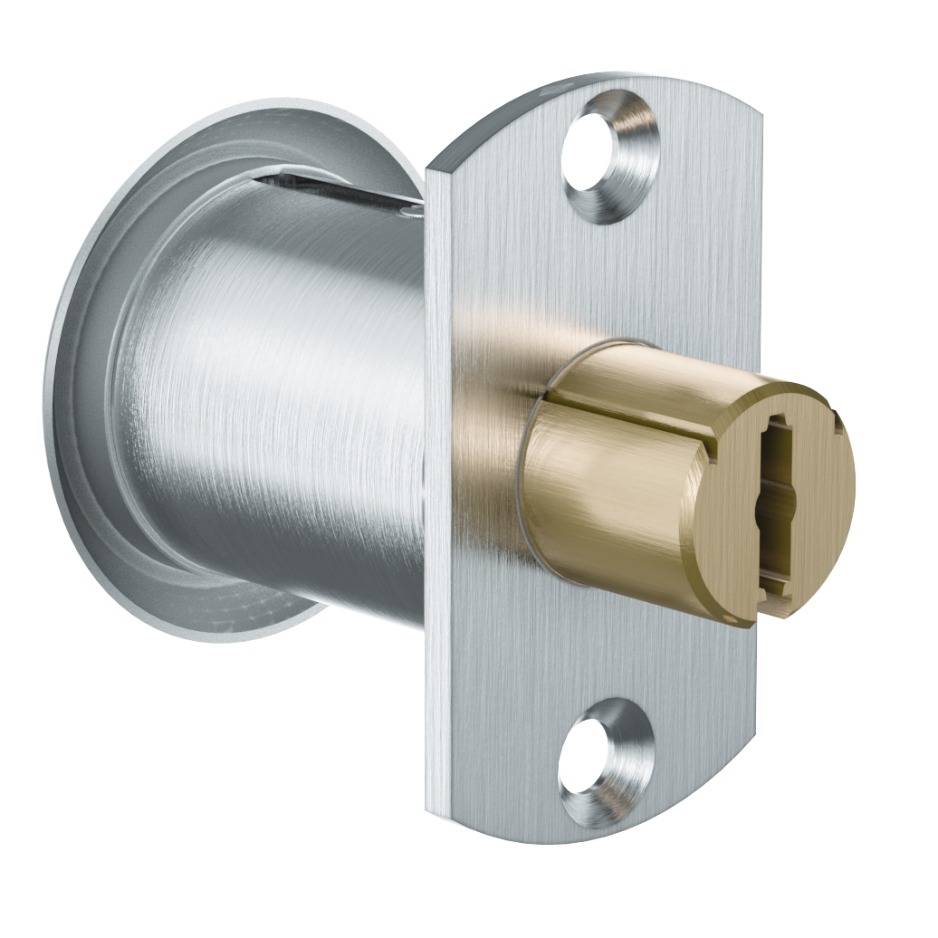  EVVA 4KS - Push Cylinder - Khóa Nhấn Cho Nội Thất Cửa Lùa Gỗ, Kim Loại Ø22mm - EVPC4KS-DRZ22 