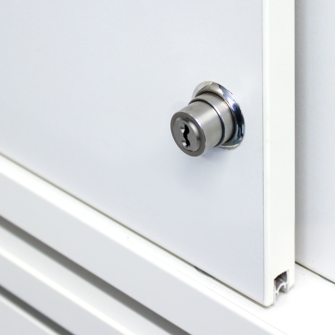  EVVA ICS - Push Cylinder - Khóa Nhấn Cho Nội Thất Cửa Lùa Gỗ, Kim Loại Ø22mm - EVPCICS-DRZ22 