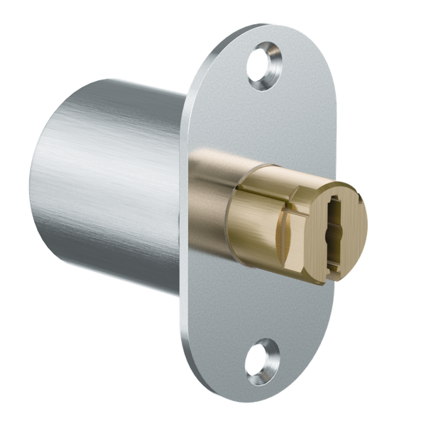  EVVA 4KS - Push Cylinder - Khóa Nhấn Cho Nội Thất Cửa Lùa Gỗ, Kim Loại Ø25mm - EVPC4KS-DRZ25 