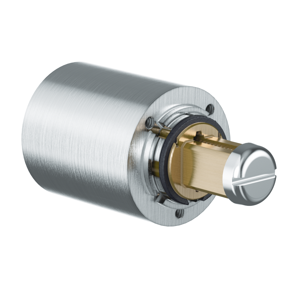  EVVA 4KS - Khóa Tủ Nội Thất, Cửa Tủ, Ngăn Kéo Ø22mm Trục Quay Dài - EVFC4KS-MR22L 