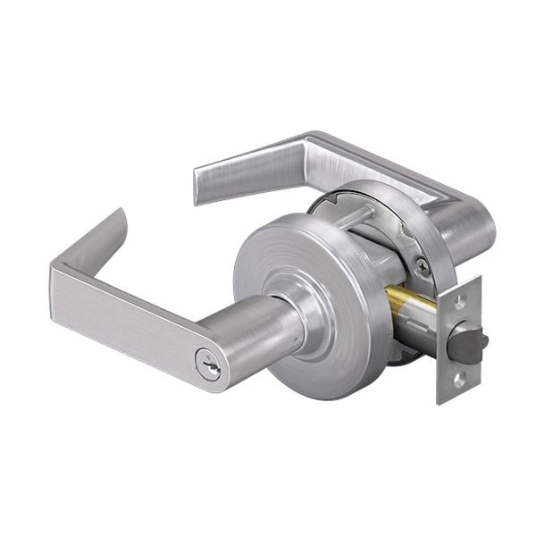  Khóa tay gạt một đầu chìa, một đầu vặn Schlage - AL53PD-SAT 