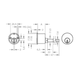  EVVA FPS - Rim Cylinder Cho Các Loại Rim Locks - EVAIFPS-AZ28-AZG 