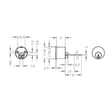  EVVA EPS - Rim Cylinder Cho ABUS Rim Locks - EVAIEPS-AZ28-AZI 