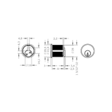  EVVA EPS - Mortise Screw-In Cylinder - EVAIEPS-AZ30RM 