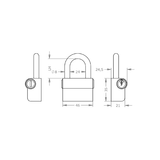  Special Order - Ổ Khóa Móc EVVA EPS - EVPLEPS.H24 
