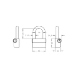  Special Order - Ổ Khóa Móc EVVA FPS - EVPLFPS.H30 