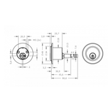  EVVA ICS - Rim Cylinder Cho EVVA Rim Locks - EVAIICS-AZ28-AZ 