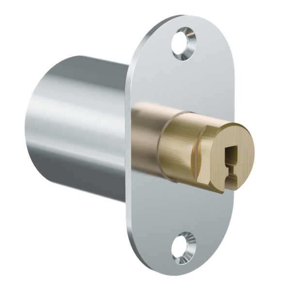  EVVA ICS - Push Cylinder - Khóa Nhấn Cho Nội Thất Cửa Lùa Gỗ, Kim Loại Ø25mm - EVPCICS-DRZ25 