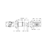  EVVA ICS - Khóa Tủ Nội Thất, Cửa Tủ, Ngăn Kéo Ø22mm - EVFCICS-MR22ZS 