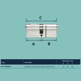  Ruột khóa 2 đầu chìa 80mm (35/45) Inigma Squire - DC12-Inigma 