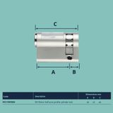  Ruột khóa 1 đầu chìa 45mm Inigma Squire - HC2-Inigma 