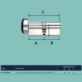  Ruột khóa 1 đầu chìa 1 đầu vặn 70mm (35/35) Inigma Squire - KC7-Inigma 
