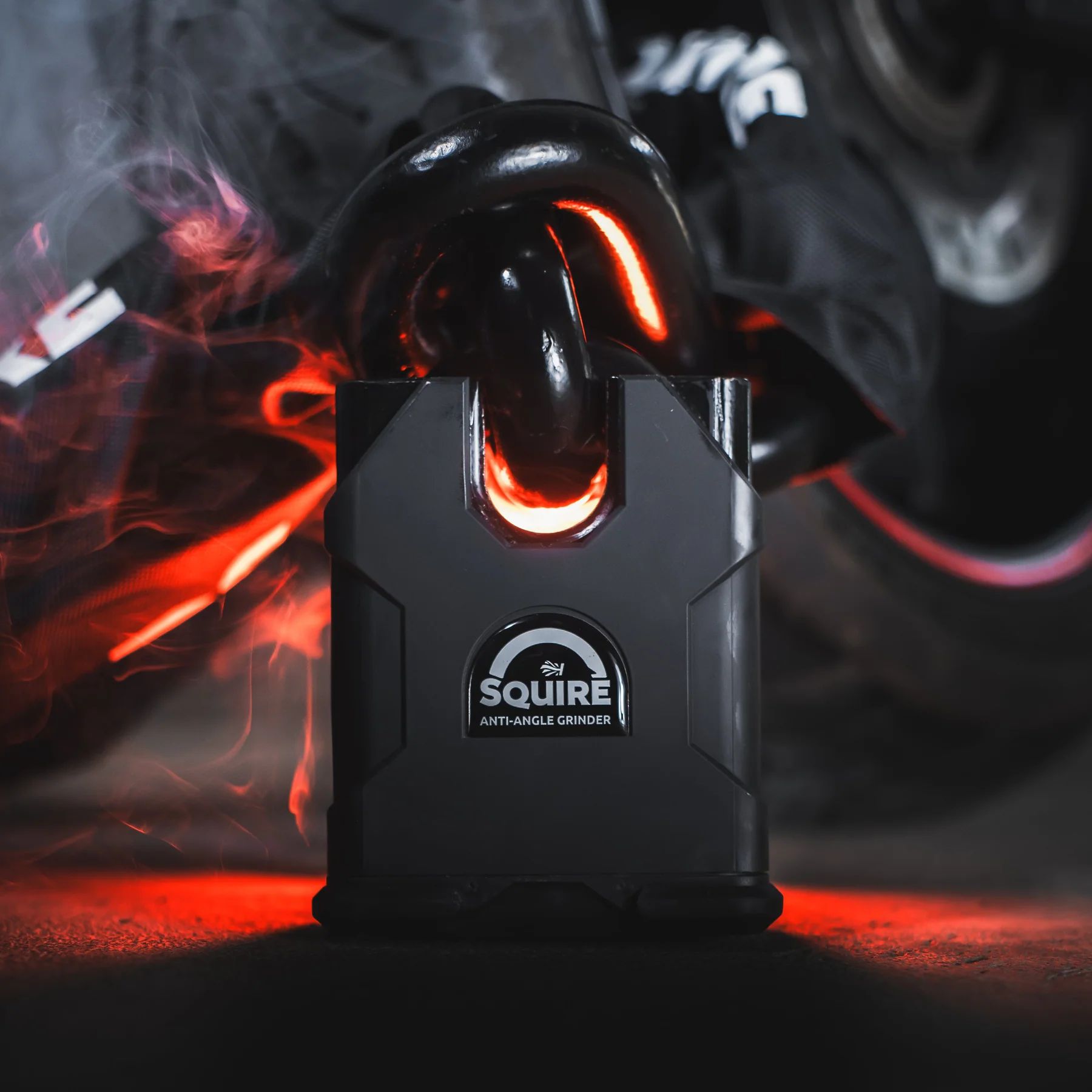  Bộ Khóa Dây Xích 26mm Ổ Khóa 20mm Chống Trộm Xe Máy Squire Maximus 