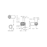  EVVA EPS - Khóa Tủ Cam Lock Ø19mm - EVCLEPS-MB19S 