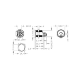  EVVA EPS - Khóa Tủ Cam Lock Ø22mm - EVCLEPS-MB22K 