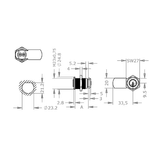  EVVA EPS - Khóa Tủ Cam Lock Ø23mm - EVCLEPS-MB23MBS 