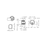  EVVA EPS - Khóa Tủ Cam Lock Ø30mm - EVCLEPS-MB30 