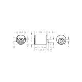  EVVA MCS - Inside Cylinder - Ruột Khóa Gắn Trong - EVAIMCS-IZ25-IZ 